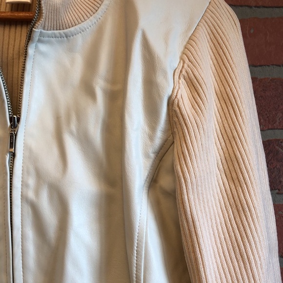 Pendleton Leather Wool Mixed Media Jacker Zip Up Size M Pockets - Picture 3 of 8